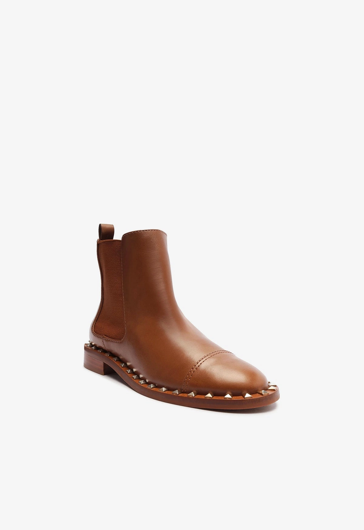 Tanner Leather Bootie Subtle Tone Modern Casuals