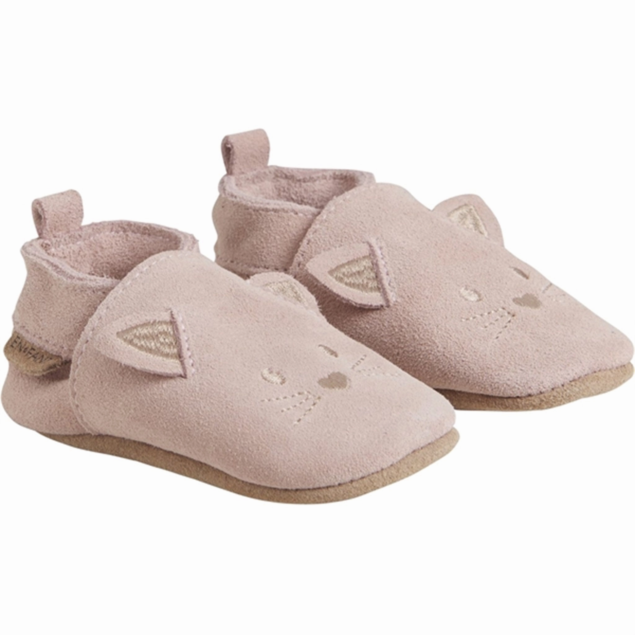 En Fant Slippers Animal Suede Misty Rose Refined Looks