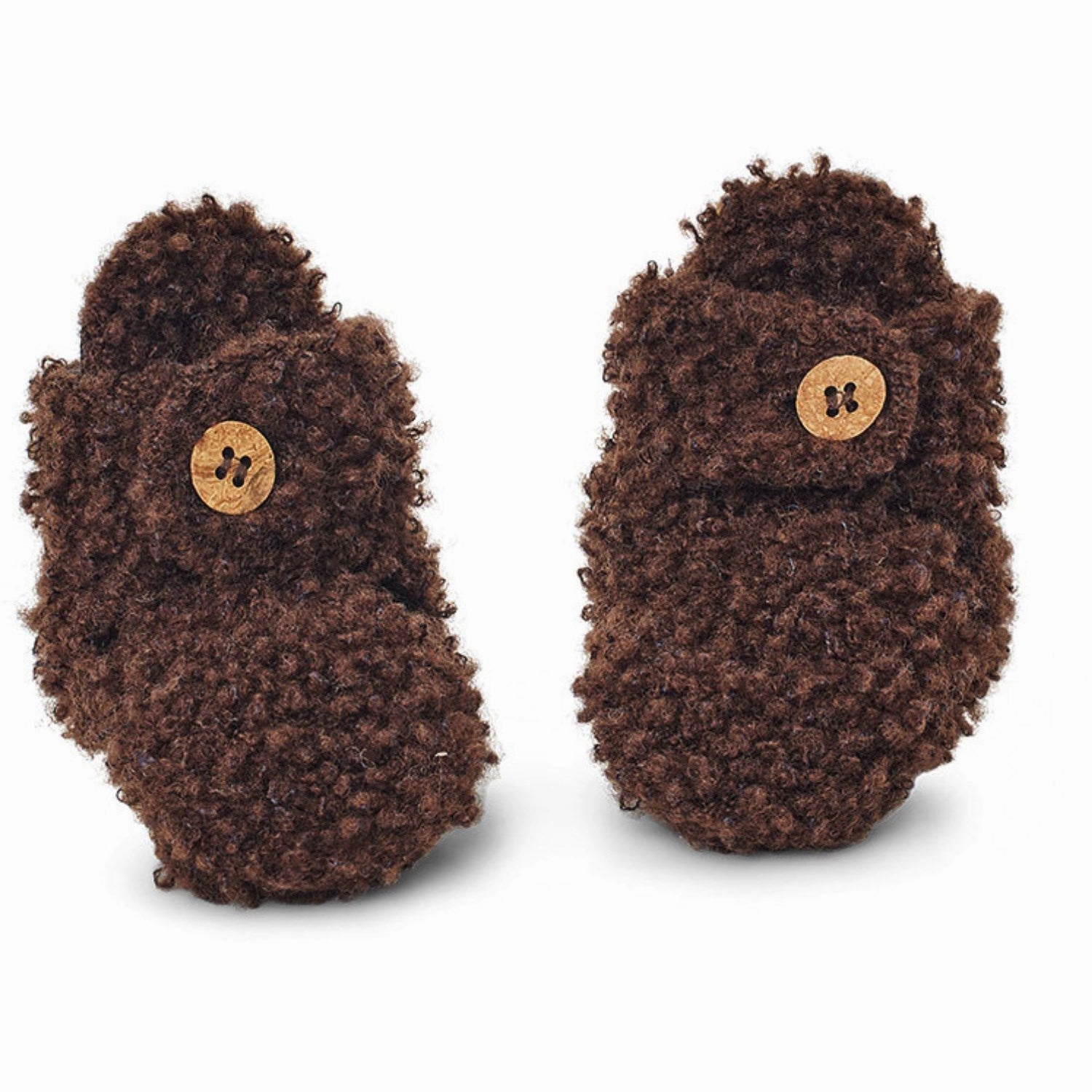 Movement Architecture Elevate Your Day Smallstuff Brown Booties Boucl Merino Wool