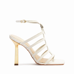 Hayden Crocodile-Embossed Leather Sandal Live Lightwear