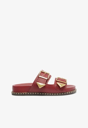 Naomi Sporty Leather Sandal Clean Aesthetic