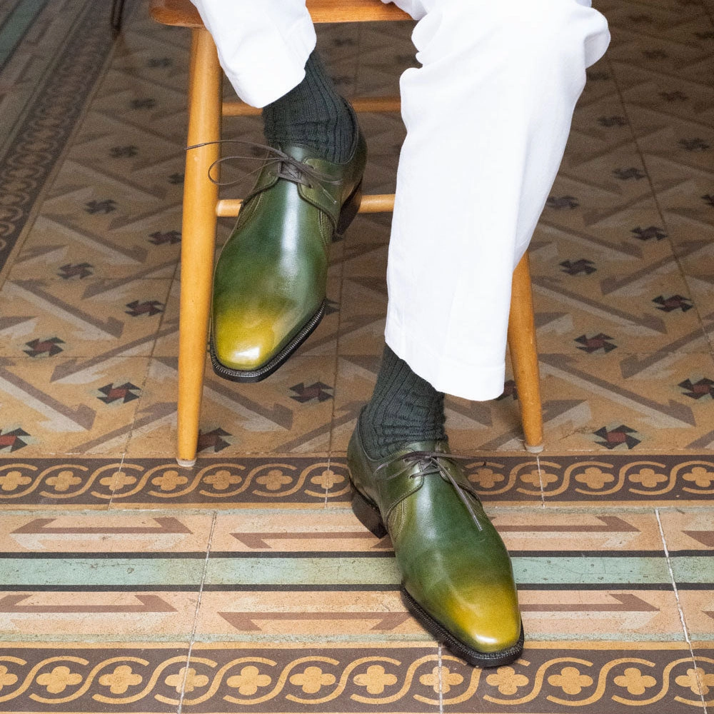 Westley Decon Derby Shoe Mto - Rodin Handmade Patina Urban Flowwear Designed For Presence