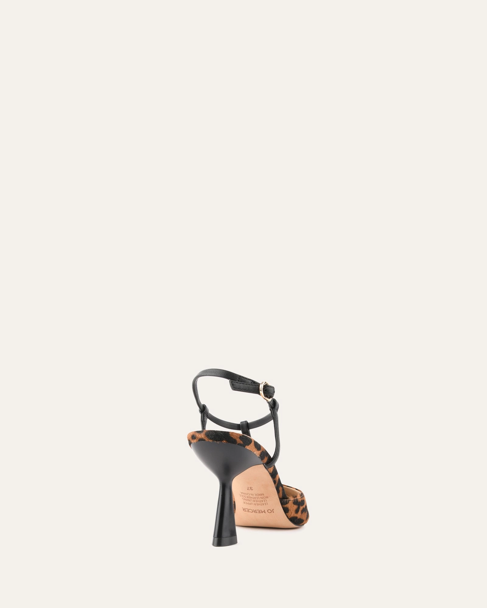 Daily-Ready Pure Motion Yula Mid Heels Leopard Hair On Leather