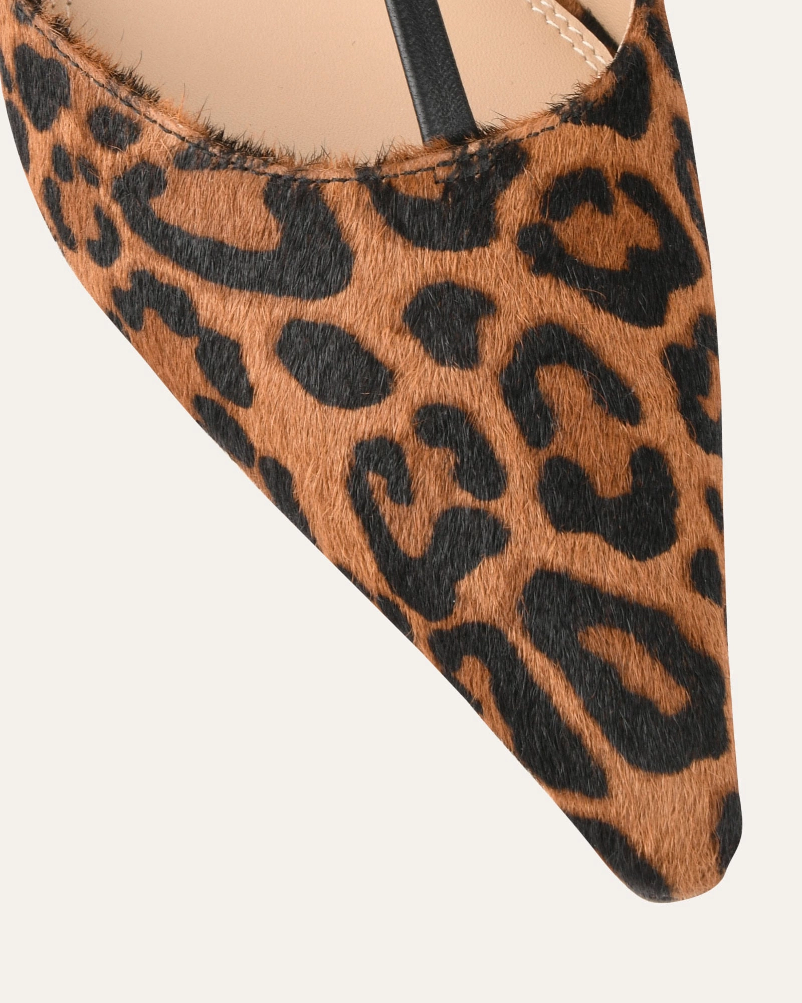 Yula Mid Heels Leopard Hair On Leather Seamless Transitions Fluid Motionwear