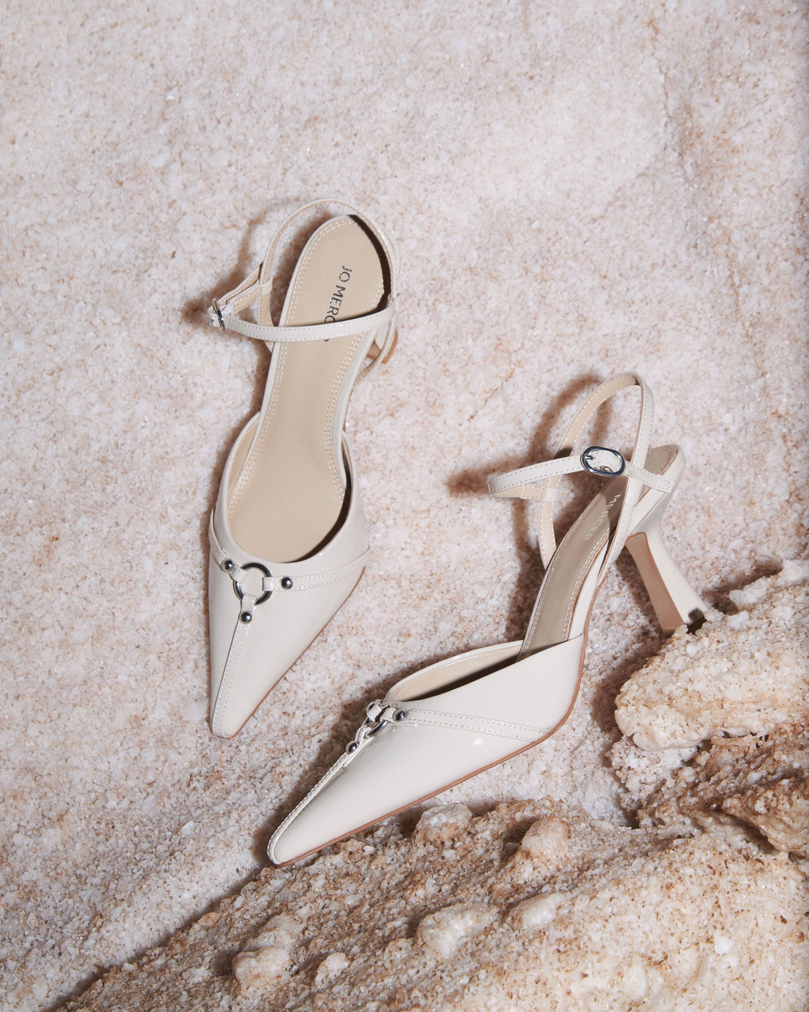 Yuri High Heels Sand Patent Seasonless Drop