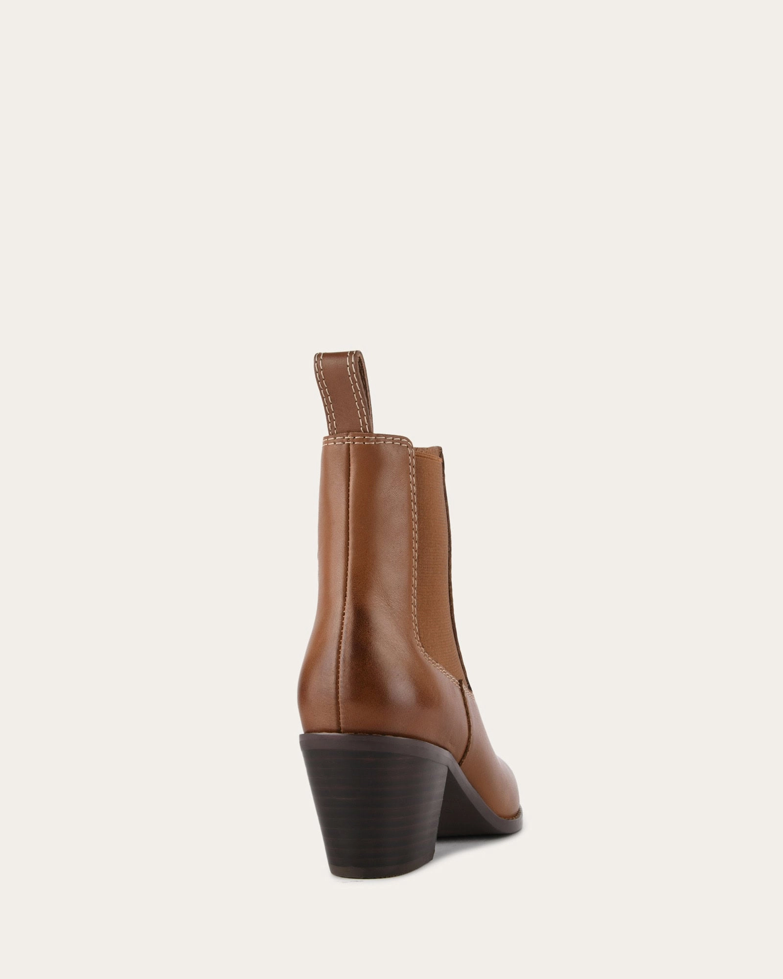 Flow-Forward Gear Zella Mid Ankle Boots Dark Tan Leather