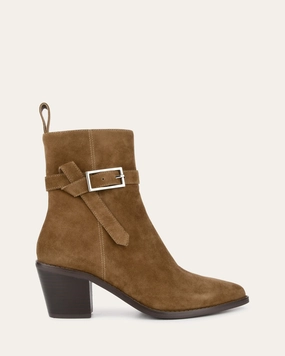 Zena Mid Ankle Boots Biscuit Suede Elevated Basics Ready For Rhythm