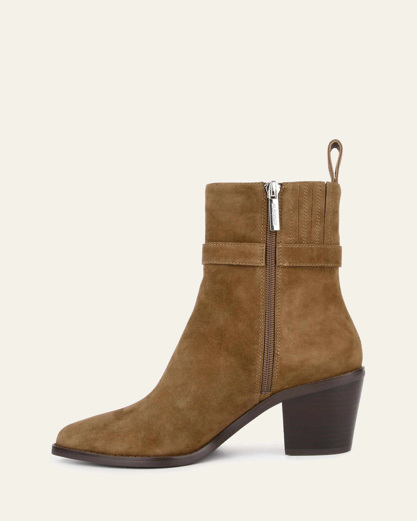 Refined Flowwear Zena Mid Ankle Boots Biscuit Suede