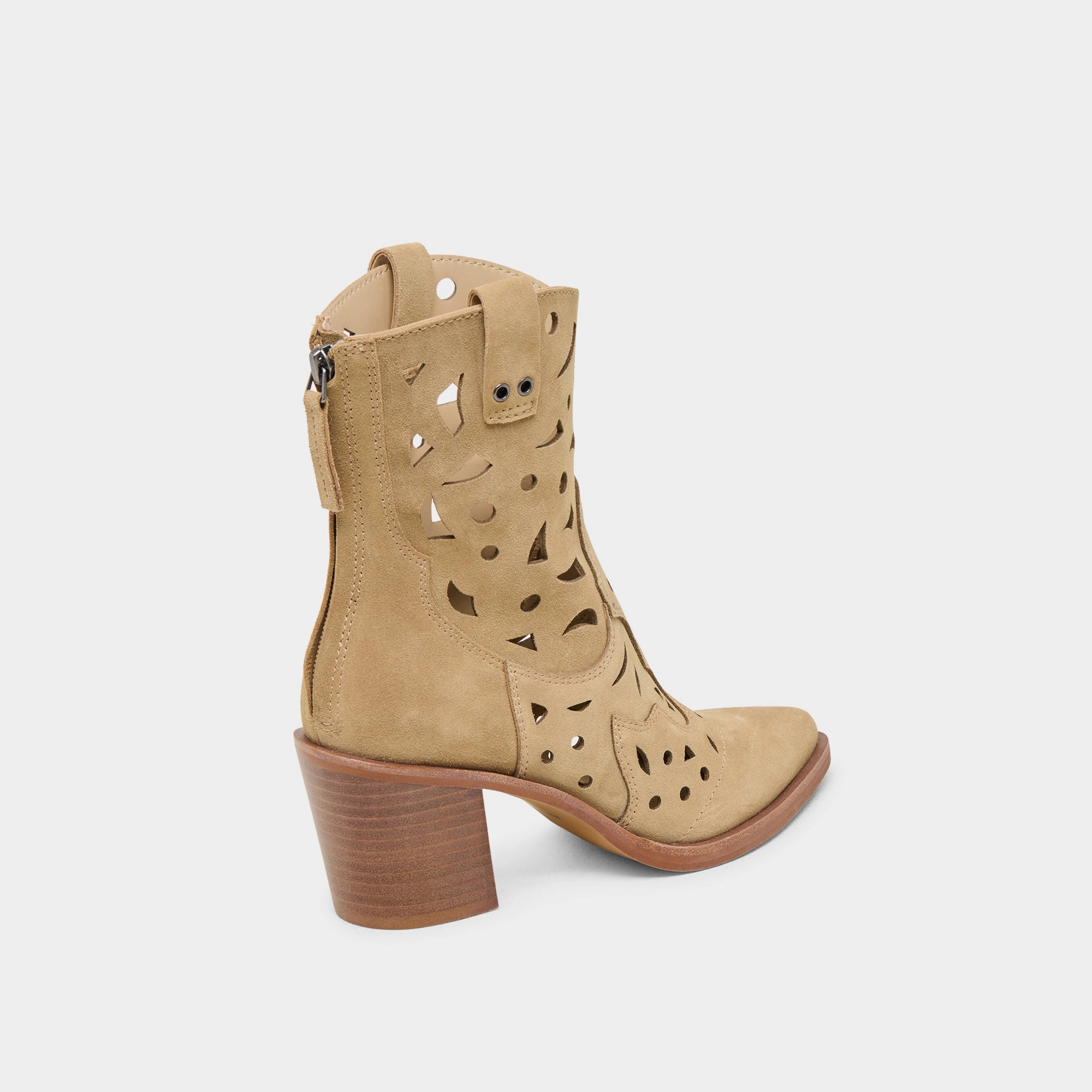 Zenobi Booties Dk Taupe Suede Daily Vibe Street-Forward