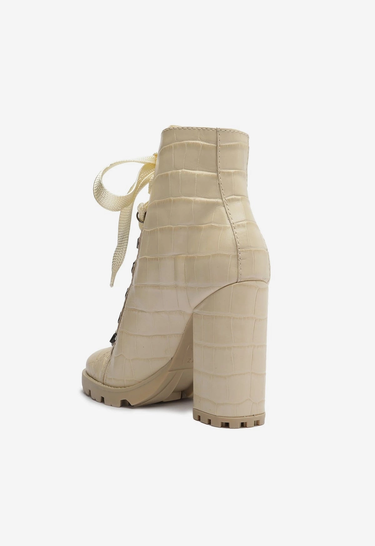 Zhara Crocodile-Embossed Leather Bootie Essentials, Upgraded Wear With Intent