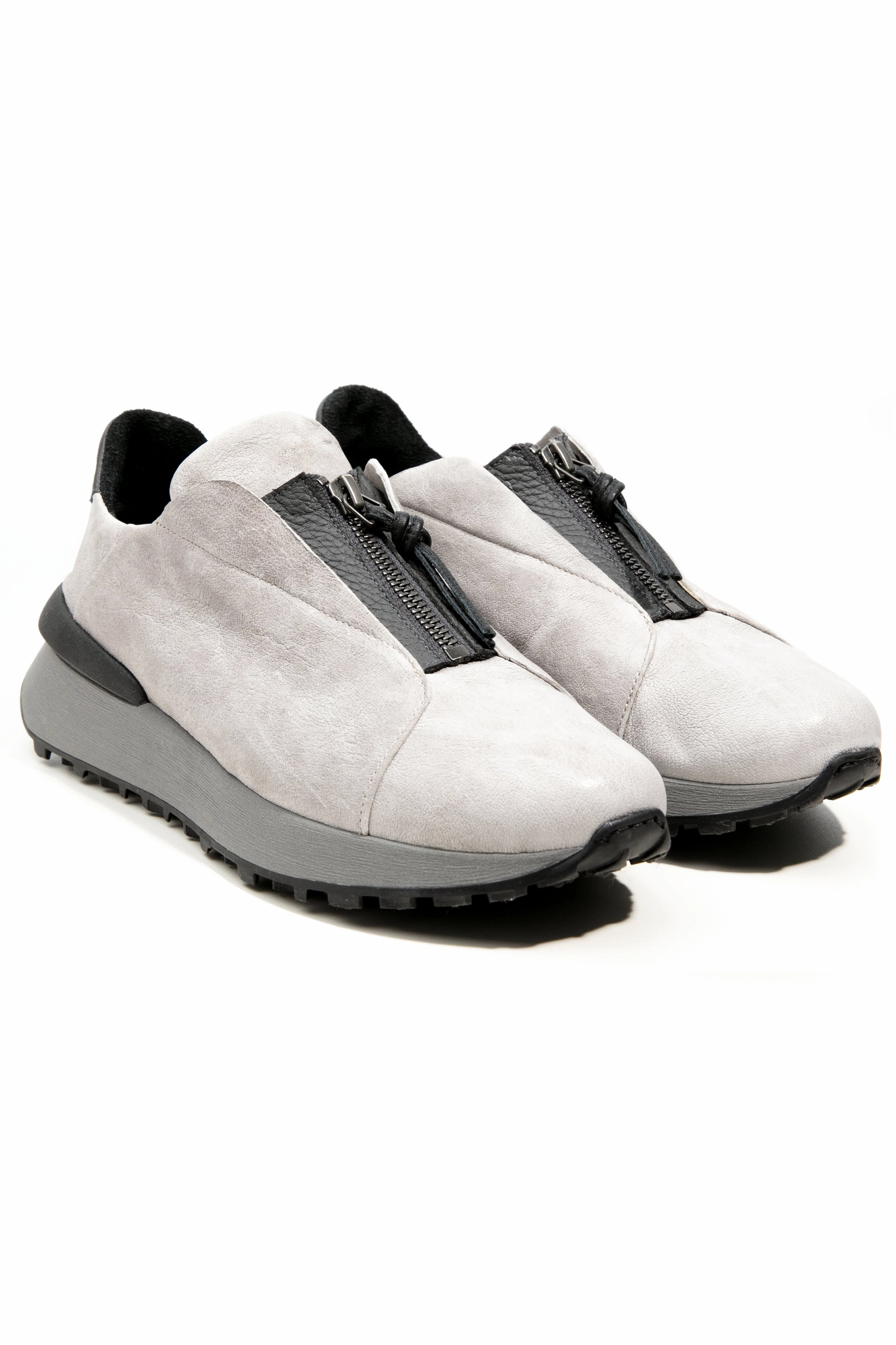 Reimagined Comfort City-Flex Zip Vegetal Wash Leather Sneaker In Brina