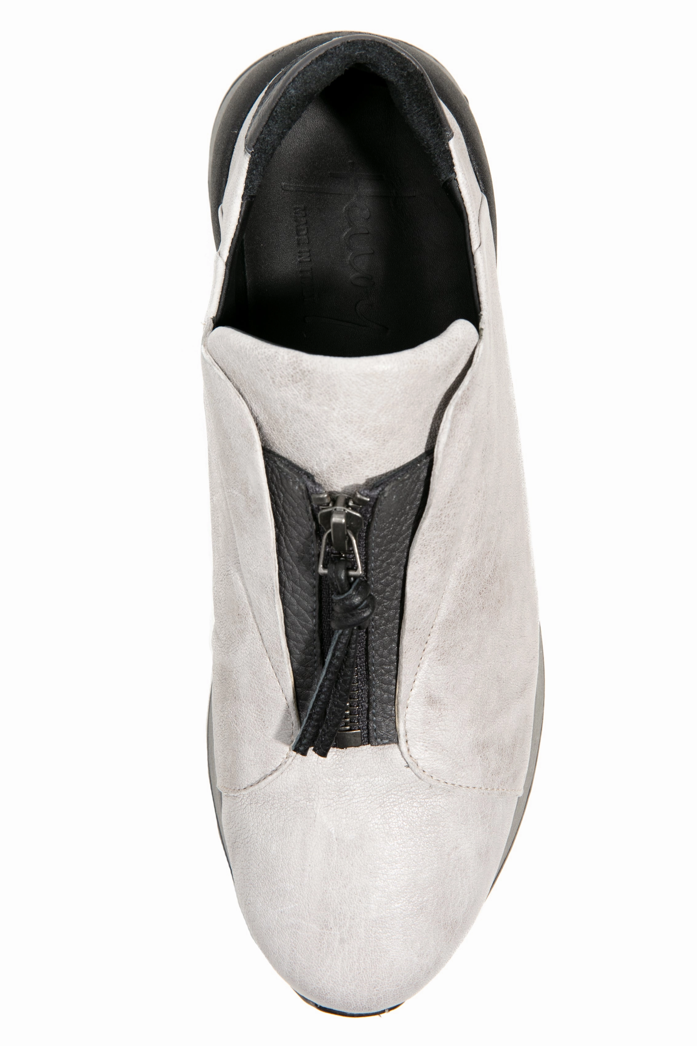 Zip Vegetal Wash Leather Sneaker In Brina Active Lifestyle Gear