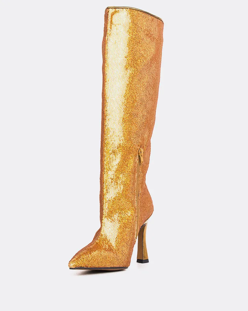 Motion-Driven Wear Comfort All Ways Zuri Gold Sequins